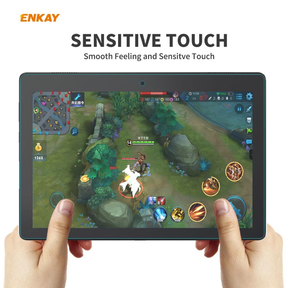 ENKAY Lenovo Tab M10 (3. Gen.) 10.1" Hærdet Skærmbeskyttelsesglas - Gennemsigtig