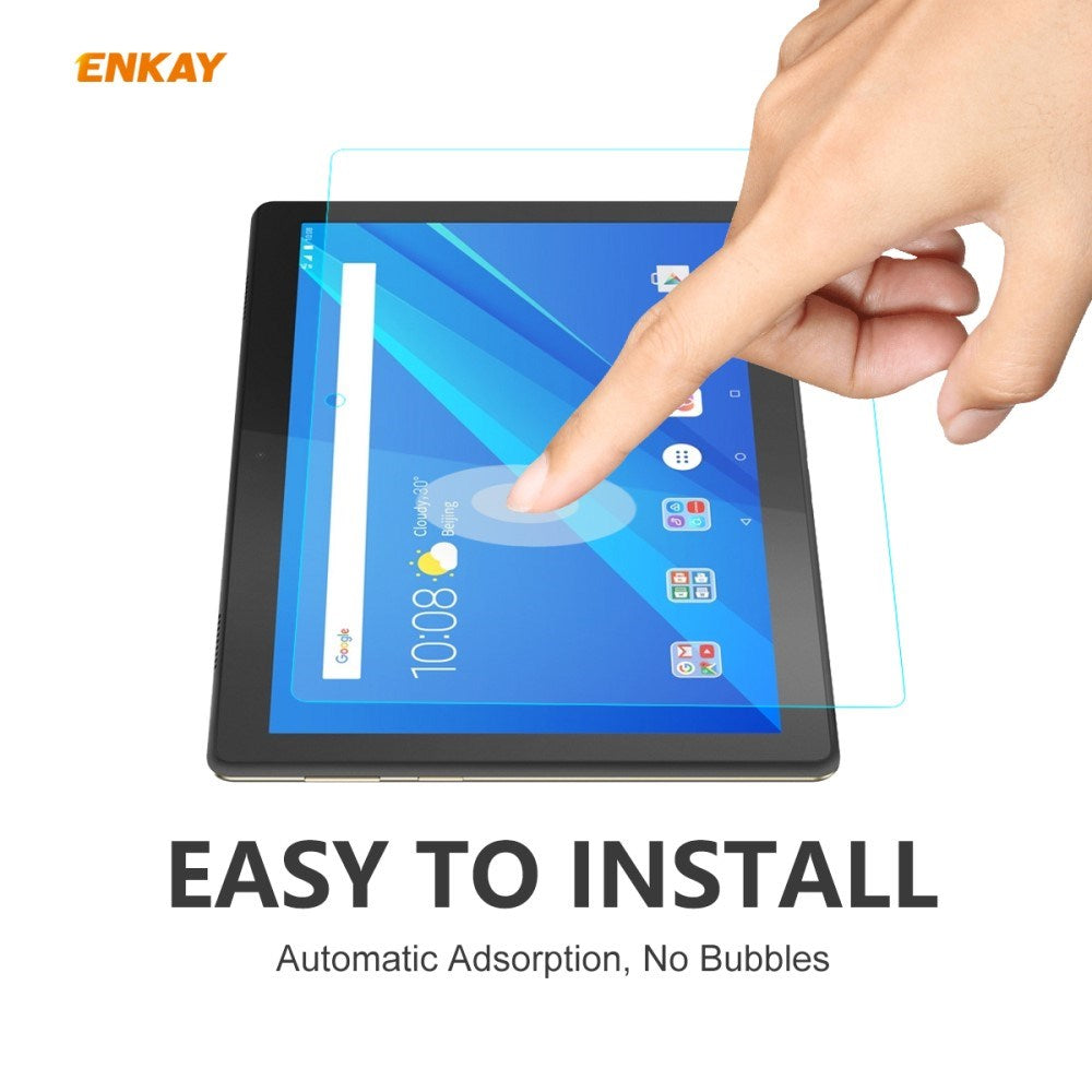 ENKAY Lenovo Tab M10 (3. Gen.) 10.1" Hærdet Skærmbeskyttelsesglas - Gennemsigtig