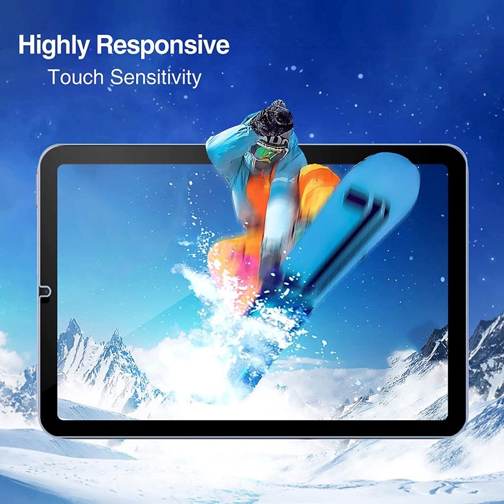 iPad Mini (2024 / 2021) Arc Edge Hærdet Glas - Skærmbeskyttelse - Gennemsigtig