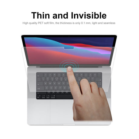 MacBook Pro 16 M5/M4/M3/M2/M1 (2026-2021) ENKAY Anti-Glare Beskyttelsesfilm - Gennemsigtig