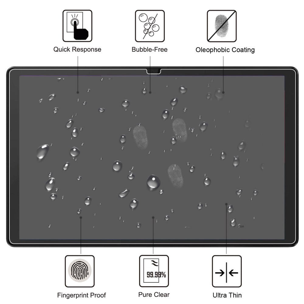 Lenovo Tab M10 Plus (3. Gen) 10.6" (TB-125F/128F) Skærmbeskyttelse - Full-Fit - Gennemsigtig