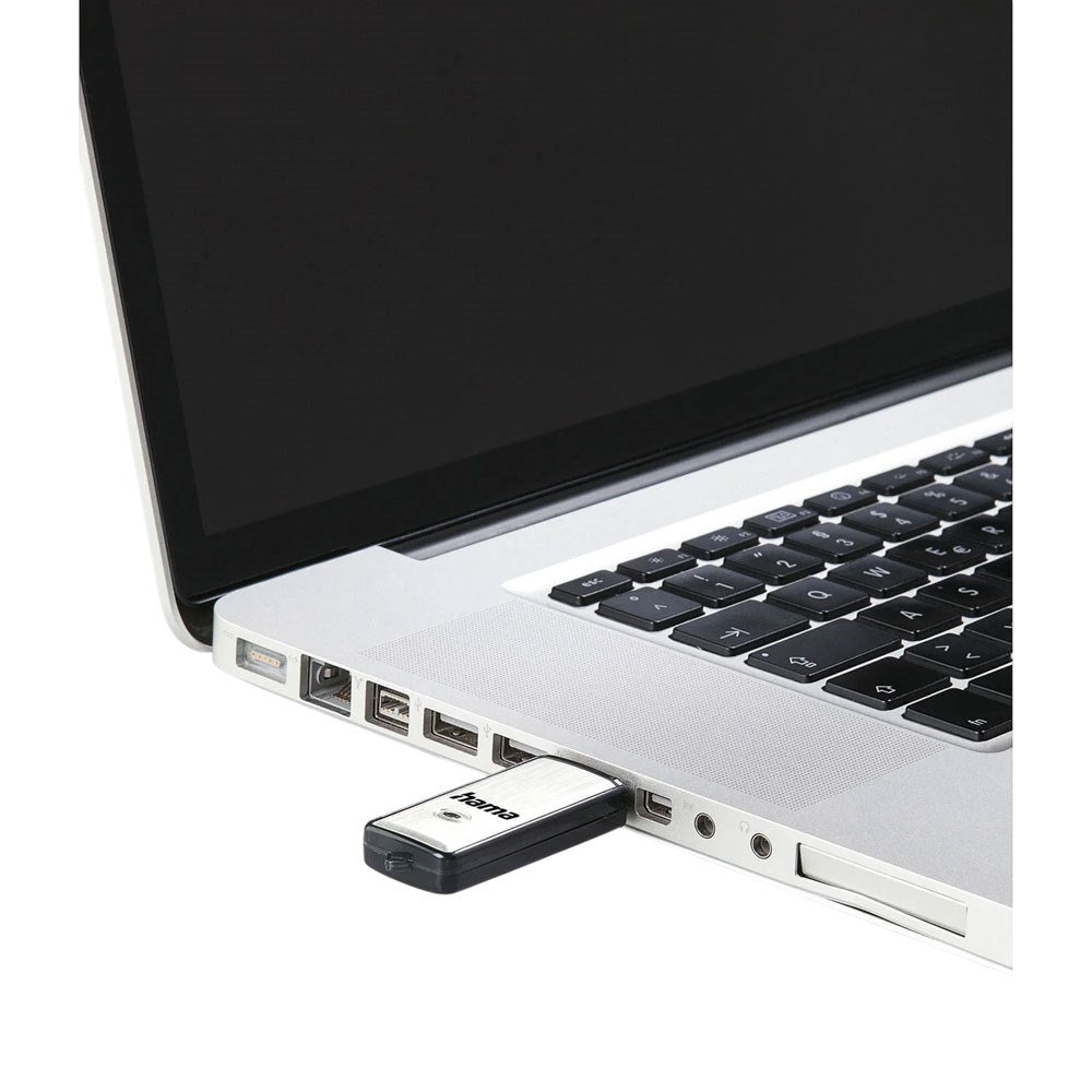 HAMA 32GB USB-Stik 2.0 - 10MB/s - Sølv / Sort