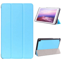 Nvidia Shield Tablet K1 Tri-fold Læder Etui m. Ståfunktion Lyseblå