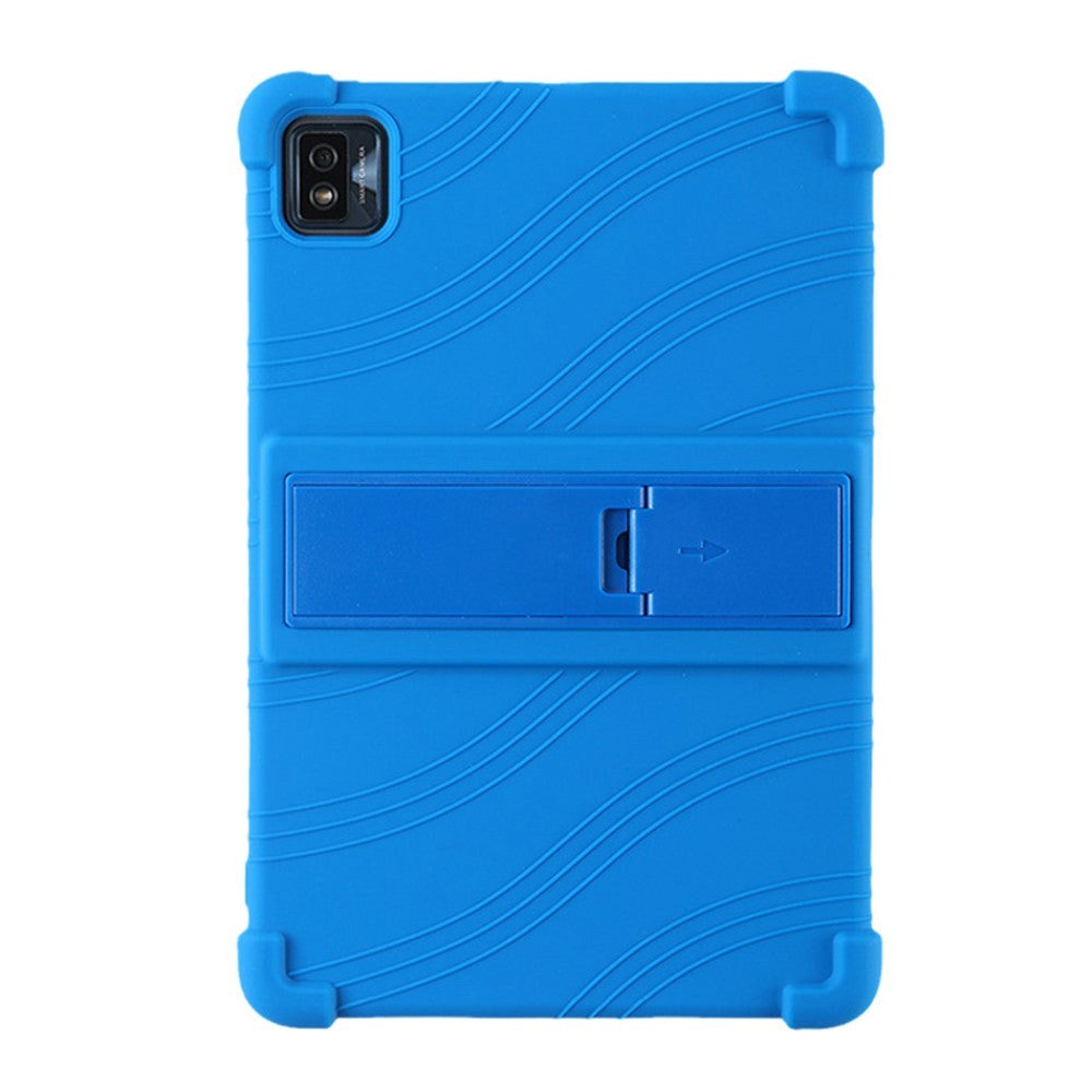 TCL Tab 10S Silikone Cover m. Kickstand - Mørkeblå