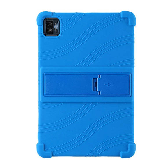 TCL Tab 10S Silikone Cover m. Kickstand - Mørkeblå