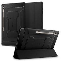 Samsung Galaxy Tab S10 Ultra / S9 Ultra / S8 Ultra Spigen Rugged Armor Pro Cover m. S-Pen Holder - Sort