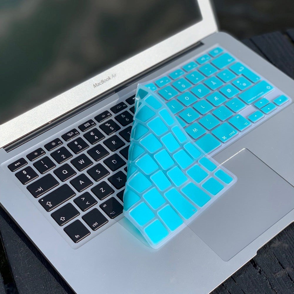 Philbert MacBook Pro 17" / Pro 15" Retina / Pro 15" / Pro 13" Retina / Pro 13" / Air 13" / Air 11" Keyboard Cover m. Dansk Tastatur - Turkis