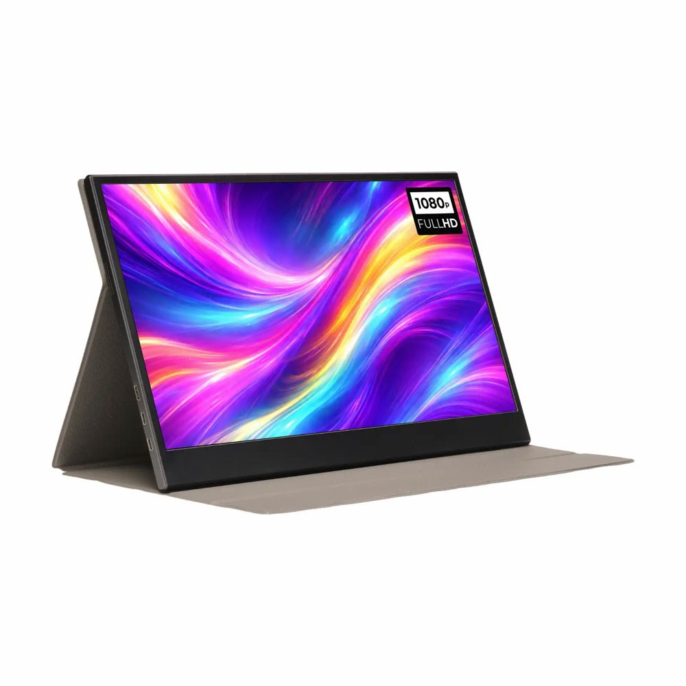 Denver PMO-15604 15.6" Bærbar Skærm m. Flip Cover - Sort
