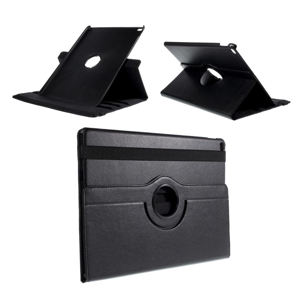 iPad Pro 12.9" (2015) EIDERWOOD Kunstlæder Flip Cover m. Ståfunktion - Sort