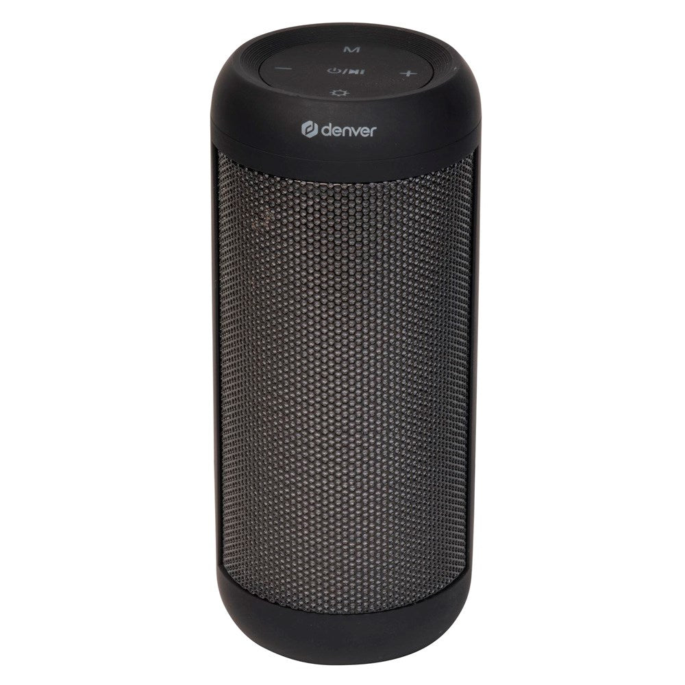 Denver Trådløs Bluetooth Højtaler 1200mAh m. RGB LED-Lys - Sort