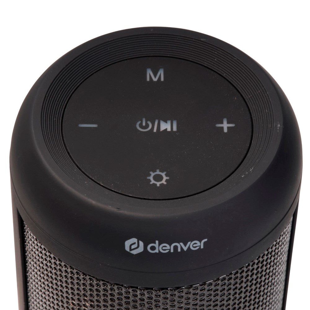 Denver Trådløs Bluetooth Højtaler 1200mAh m. RGB LED-Lys - Sort