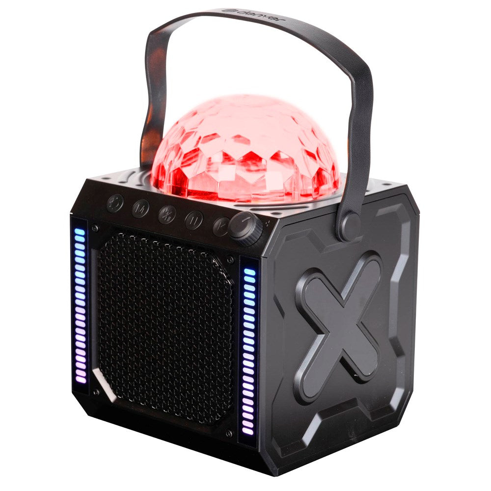Denver Trådløs Bluetooth Højtaler m. Disko-Lys & Mikrofon - Sort - (DEMO)