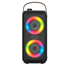 Denver Trådløs Bluetooth Højtaler m. Dynamisk Lys & Håndtag - Sort / Brun