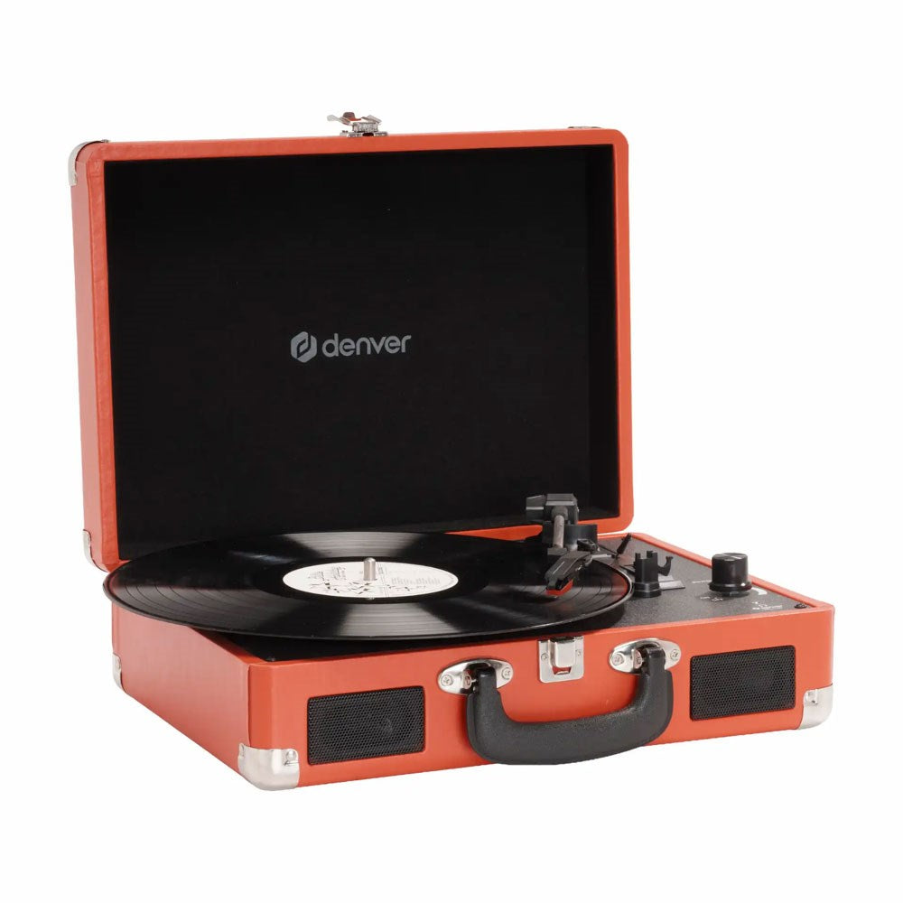 Denver VPL-120 Vintage USB Pladespiller - Rød