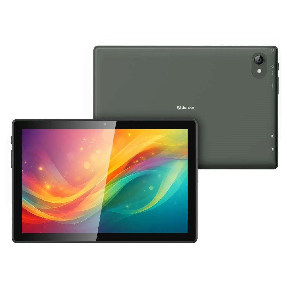 Denver TIO-10525 Tablet 10" med Android 16 - 4 RAM & 64 GB - 5.000mAh - 2 / 5 MP Kamera - Grå
