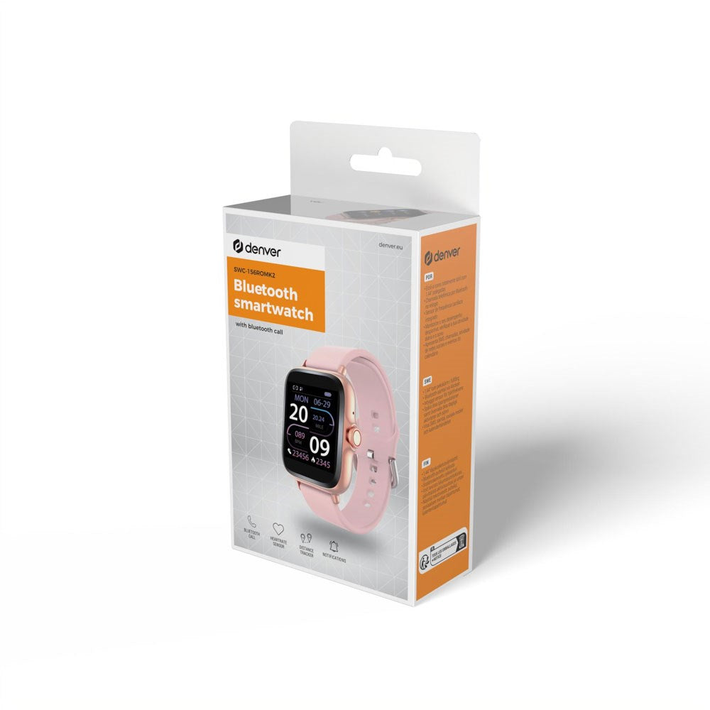 Denver SWC-156ROMK2 Bluetooth Smartwatch - Lyserød