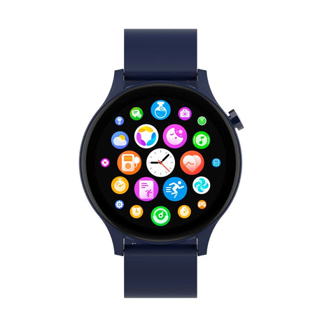 Denver SWC-338 Bluetooth Smartwatch m. Indbygget Sundhedssporing & Stemmekontrol - Mørkeblå