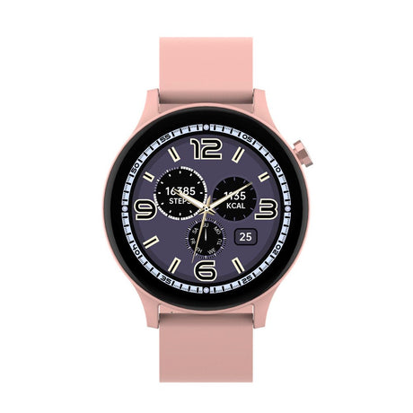 Denver SWC-338 Bluetooth Smartwatch m. Indbygget Sundhedssporing & Stemmekontrol - Lyserød