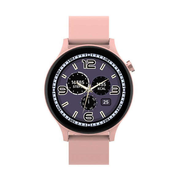 Denver SWC-338 Bluetooth Smartwatch m. Indbygget Sundhedssporing & Stemmekontrol - Lyserød