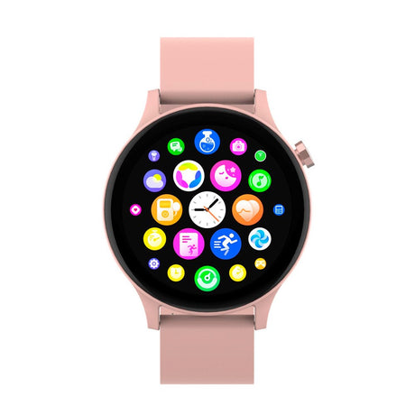 Denver SWC-338 Bluetooth Smartwatch m. Indbygget Sundhedssporing & Stemmekontrol - Lyserød