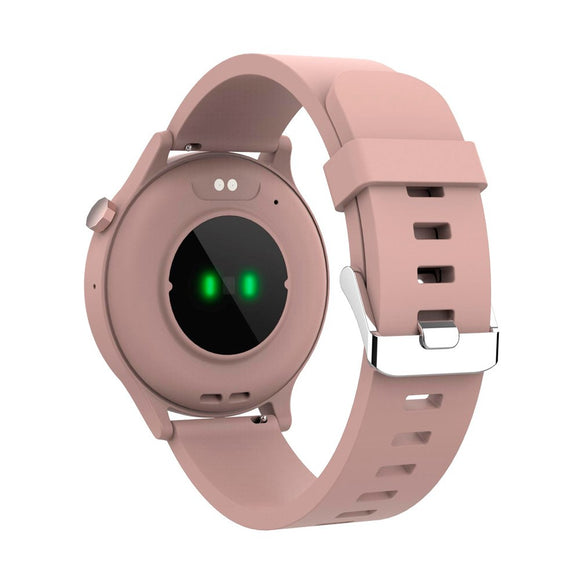 Denver SWC-338 Bluetooth Smartwatch m. Indbygget Sundhedssporing & Stemmekontrol - Lyserød