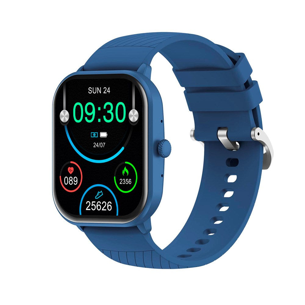 Denver SWC-187 Bluetooth Smartwatch m. Sundhedstracking & Stemmekontrol - Blå