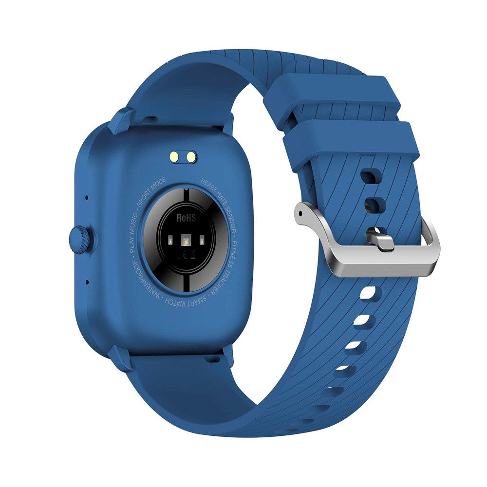 Denver SWC-187 Bluetooth Smartwatch m. Sundhedstracking & Stemmekontrol - Blå