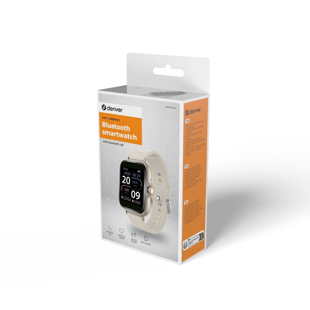 Denver SWC-156BEMK3 Bluetooth Smartwatch - Beige