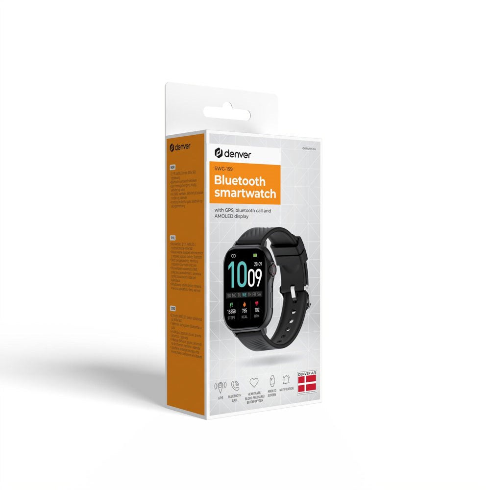 Denver SWG-159B Smartwatch til Sport - Sort