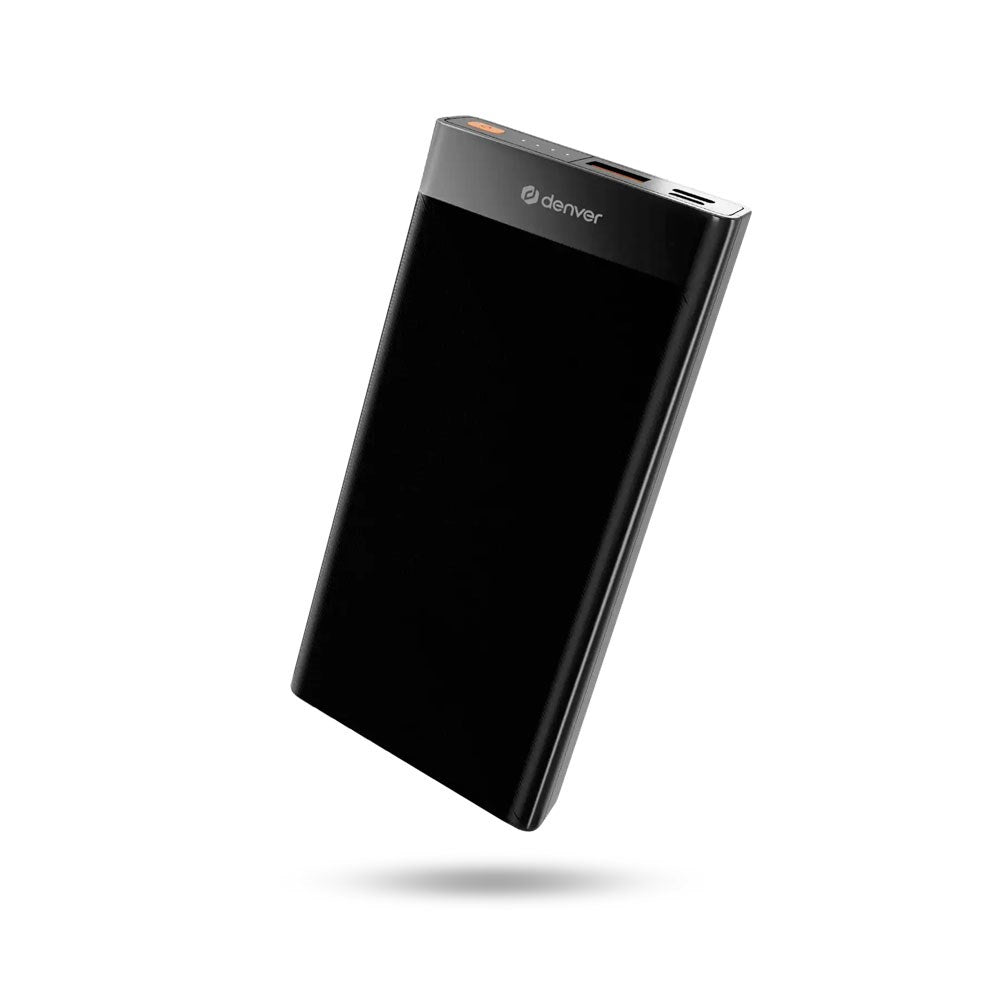 Denver PQC-10008 22.5W PowerBank - 10.000 mAh - Sort
