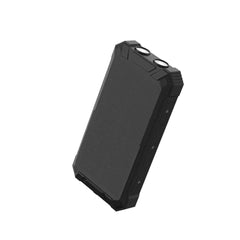 Denver PSC-20012 Solcelle PowerBank m. Indbygget Kabel, Trådløs Opladning & Lommelygte - 20.000 mAh - Sort