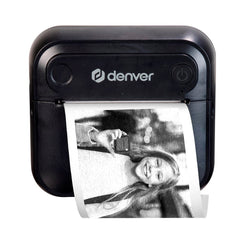 Denver MBP-32B Bluetooth Termisk Printer - inkl. 1 x Rulle Printerpapir 1 x Rulle Klistermærkepapir - Sort