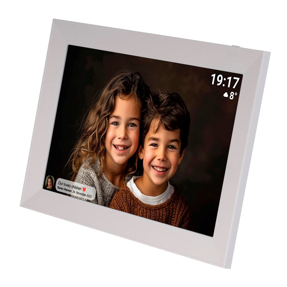 Denver Digital WiFi Fotoramme m. Frameo Fotosoftware - 10.1" / 16GB - Hvid