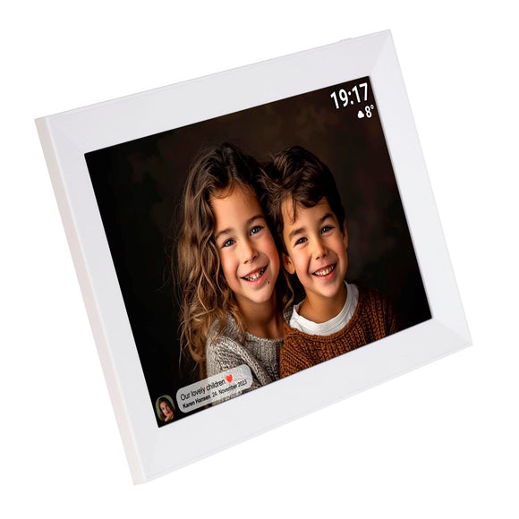 Denver Digital WiFi Fotoramme m. Frameo Fotosoftware - 10.1" / 16GB - Hvid