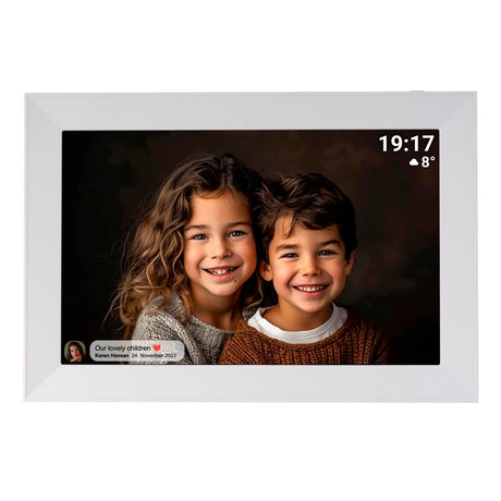 Denver Digital WiFi Fotoramme m. Frameo Fotosoftware - 10.1" / 16GB - Hvid