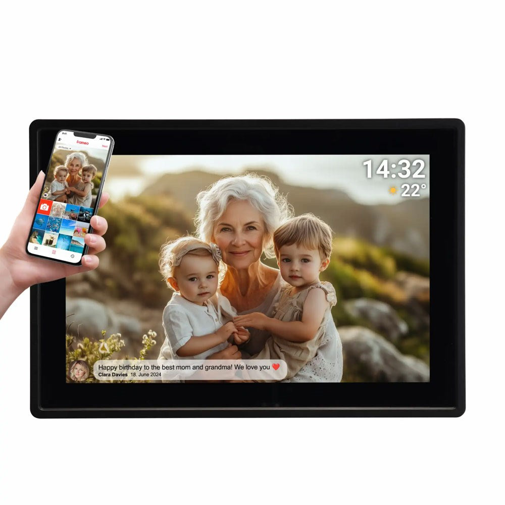 Denver PFF-1021 10.1" Digital Frameo WiFi Fotoramme - 1280x800 / 16GB - Sort