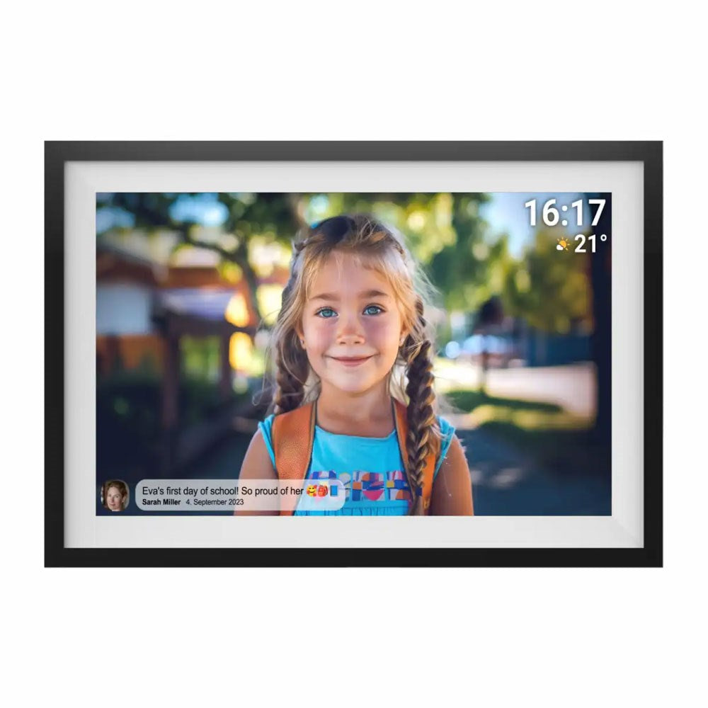 Denver PFF-1516 Digital WiFi Fotoramme m. Frameo - 15.6" - Sort