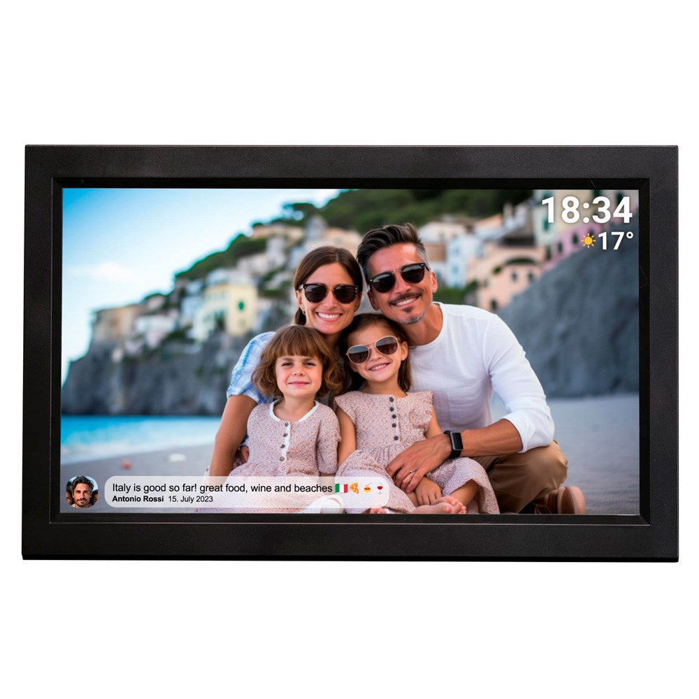 Denver HD Digital WiFi Fotoramme m. Frameo Fotosoftware - 15.6" / 16GB - Sort