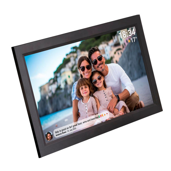 Denver HD Digital WiFi Fotoramme m. Frameo Fotosoftware - 15.6" / 16GB - Sort