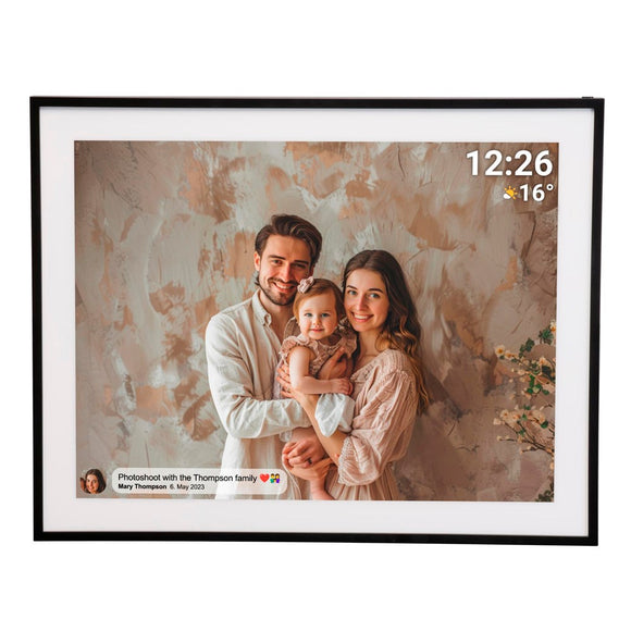 Denver HD Digital WiFi Fotoramme m. Frameo Fotosoftware - 19" / 32GB - Sort