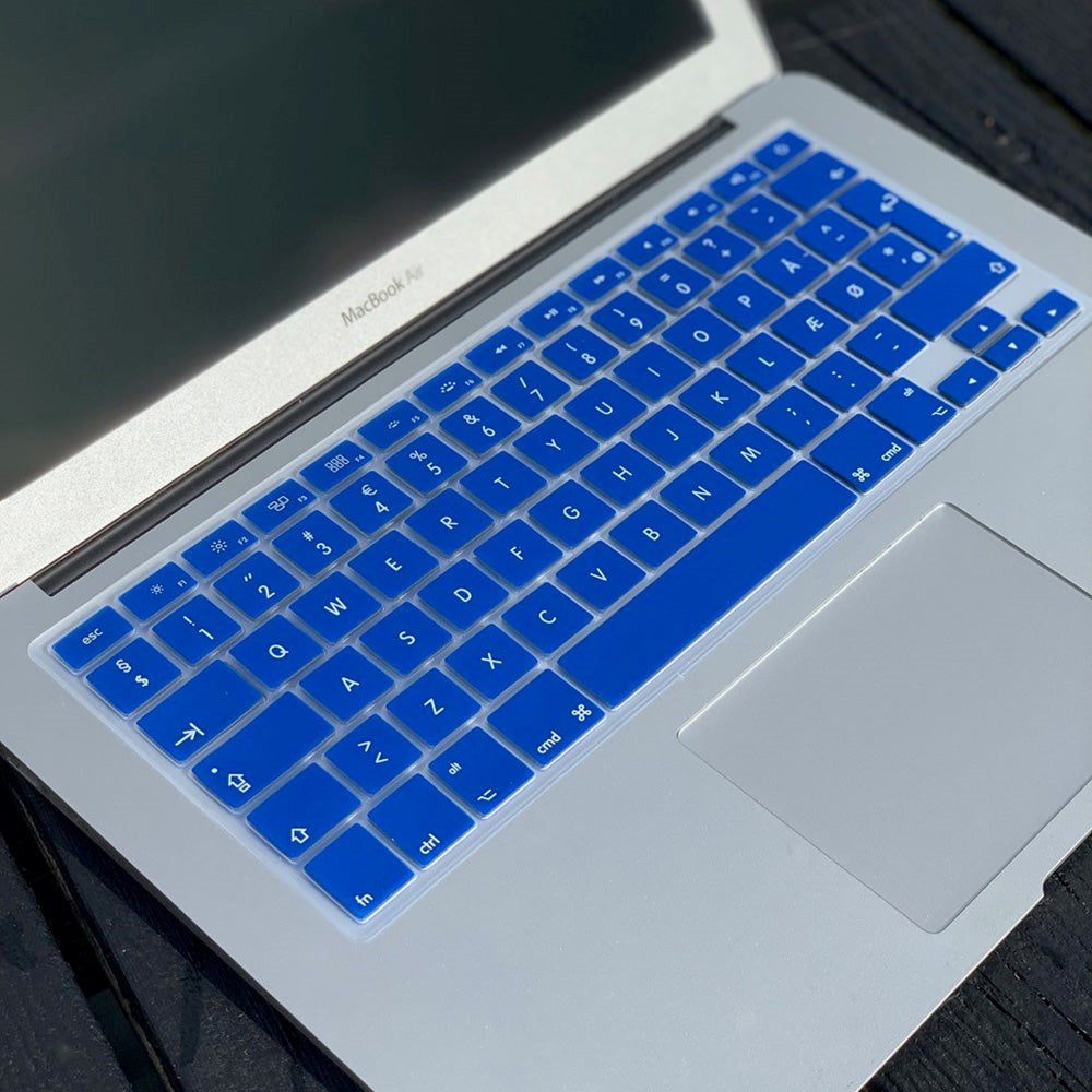 Philbert MacBook Pro 17" / Pro 15" Retina / Pro 15" / Pro 13" Retina / Pro 13" / Air 13" / Air 11" Keyboard Cover m. Dansk Tastatur - Blå
