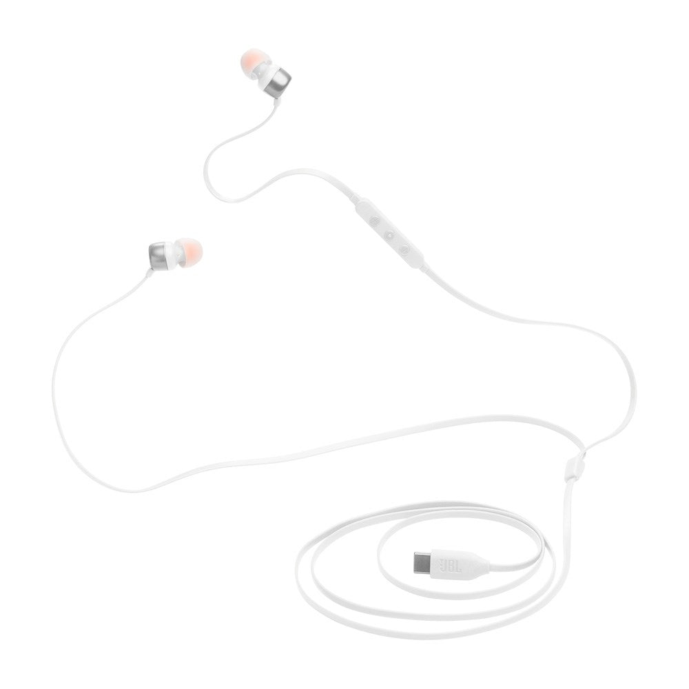 JBL Tune 310C In-Ear Høretelefoner - Hvid