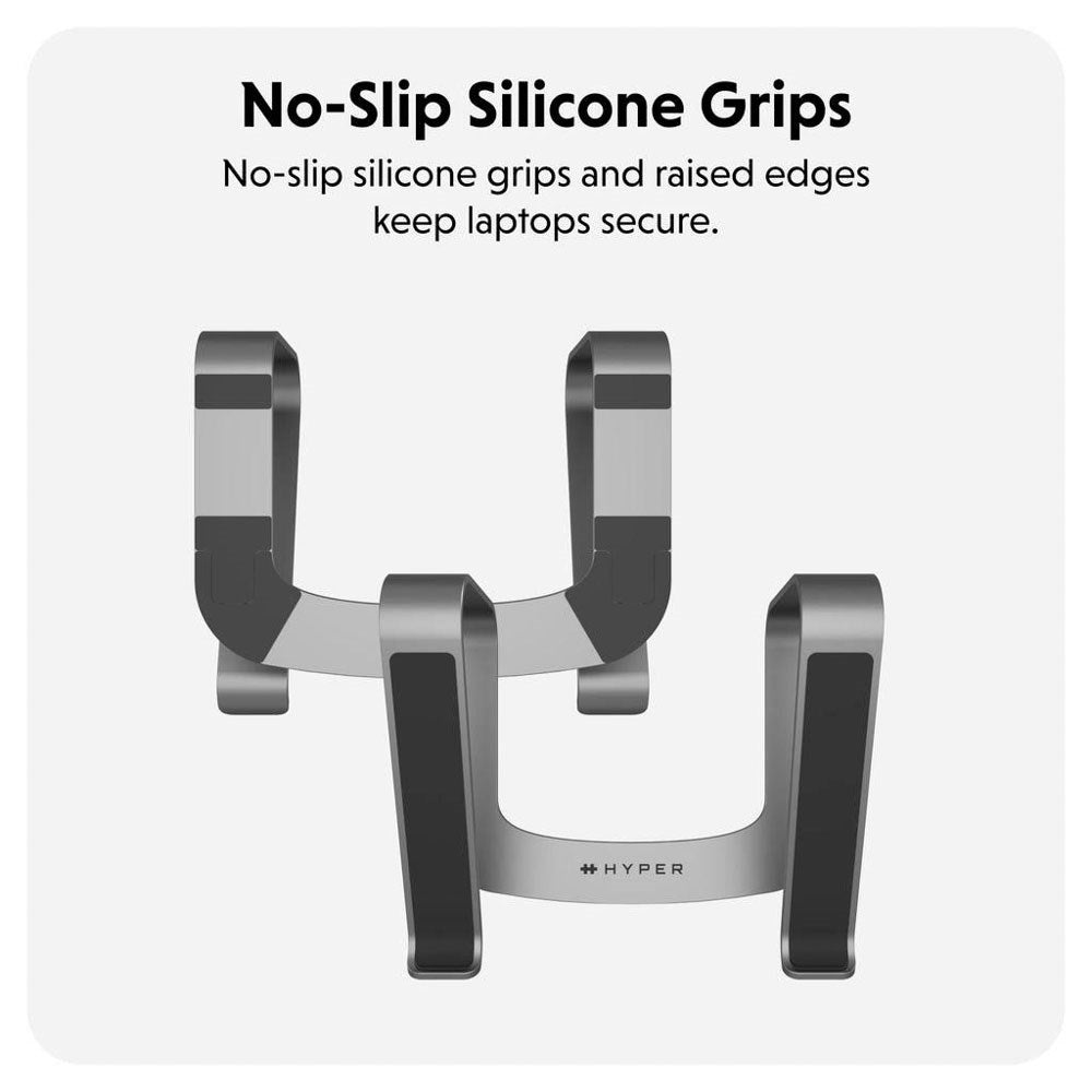 Hyper HyperSpace Ergonomisk Laptop Holder - Space Grey