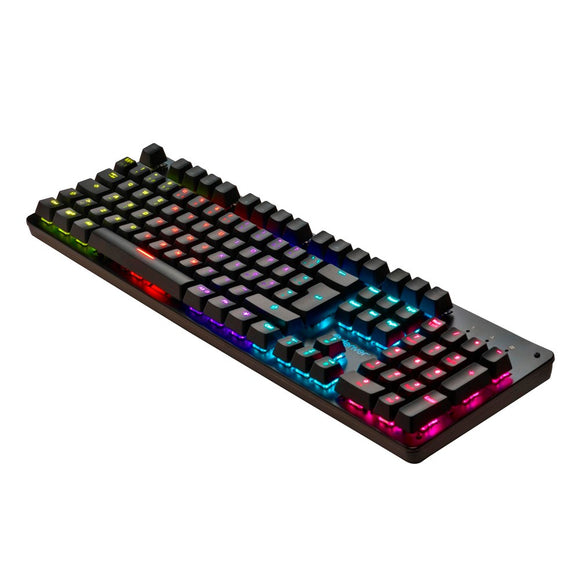 Denver GKK-330 Mekanisk Gaming Tastatur m. USB-Kabel & RGB-Lys - Nordisk Layout - Sort