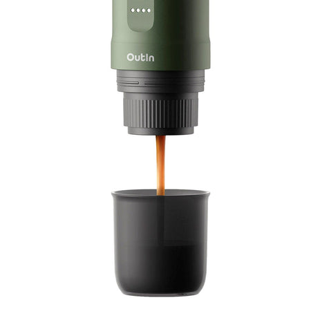 OutIn Nano Bærbar Espressomaskine - Forest Green