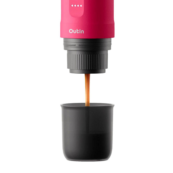 OutIn Nano Bærbar Espressomaskine - Fuchsia Pink