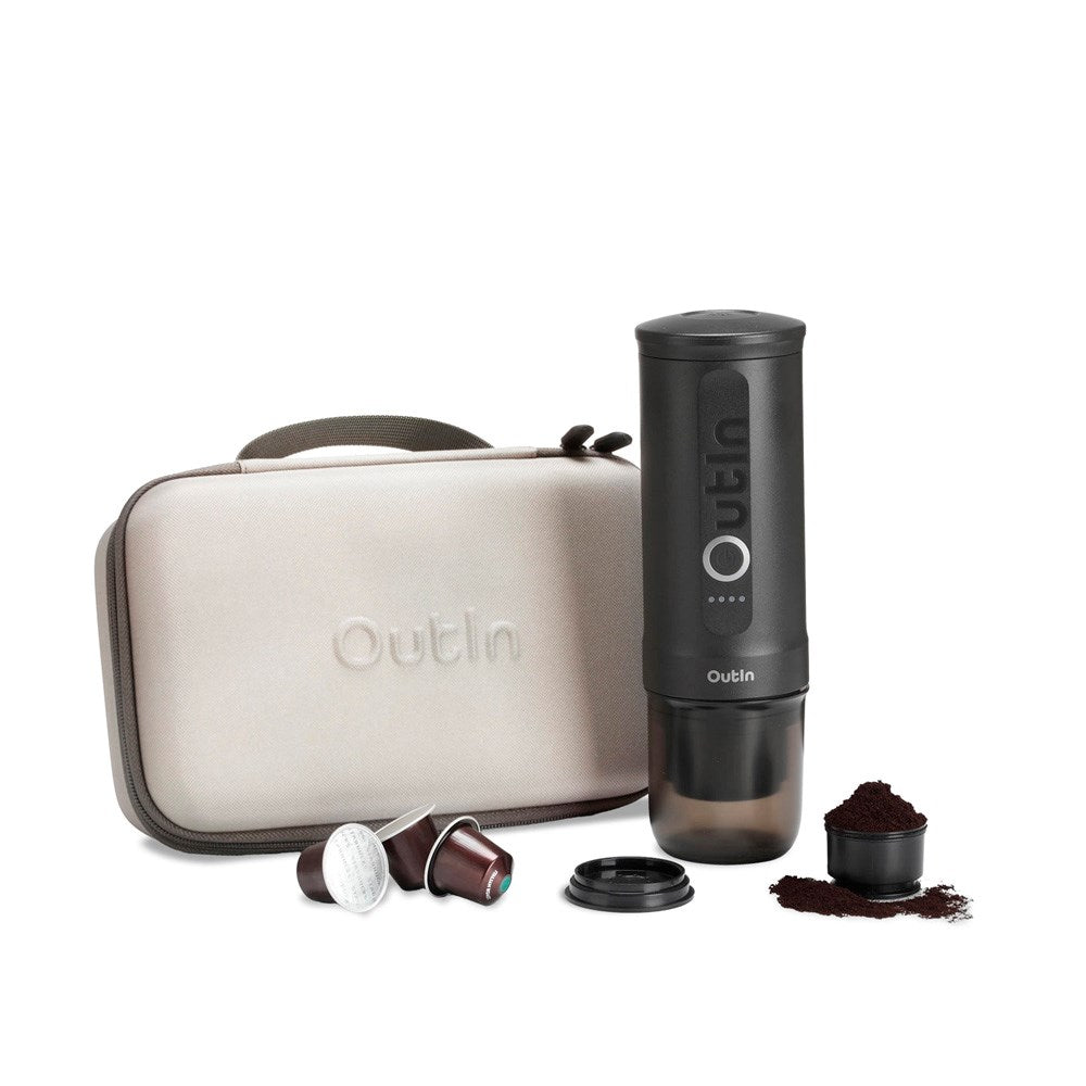 OutIn Nano Bærbar Espressomaskine Sæt - Space Grey