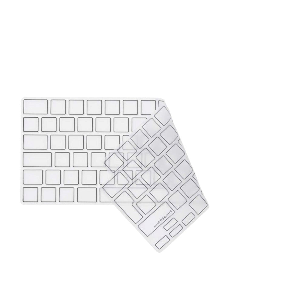 Philbert MacBook Pro 14" / 16" (2021) Keyboard Cover m. Dansk Tastatur - Transparent / Black