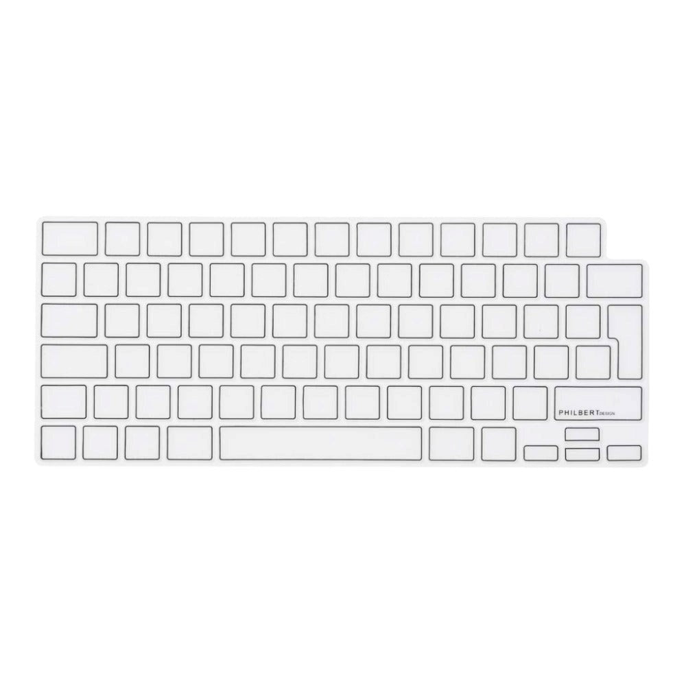 Philbert MacBook Pro 14" / 16" (2021) Keyboard Cover m. Dansk Tastatur - Transparent / Black
