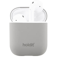 Holdit  Silikone Cover Til Apple AirPods (1 & 2. gen.) - Taupe